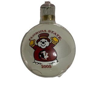 2005 Florida State Holiday Glass Ball Ornament Topperscot